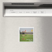 Aimant zAE020 CRICKET MATCH à SHARJAH, EAU, Asie, Fridge (In Situ (Lave-vaisselle))