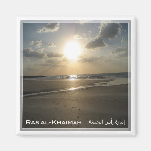 Aimant zAE025 RAS AL-KHAIMAH plage, EAU, Asie, Réfrigérat