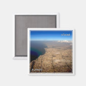 Aimant zAE051 AJMAN, Émirats arabes unis, Réfrigérateur (Recto/Verso)