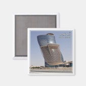 Aimant zAE057 CAPITAL GATE Abu Dhabi, EAU, Asie (Recto/Verso)
