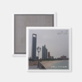 Aimant zAE059 ABU DHABI plage, Moyen-Orient, Asie, Frigo (Recto/Verso)