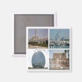 Aimant zAE062 ABU DHABI, Émirats arabes unis, réfrigérate (Recto/Verso)