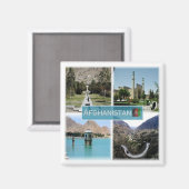 Aimant zAF006 MOSQUÉE À HERAT, Lac Qargha, Afghanistan, (Recto/Verso)