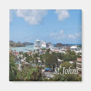 Aimant zAG006 SAINT JOHN, Antigua-et-Barbuda, réfrigérate