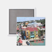 Aimant zAG007 SAINT JOHN, Antigua-et-Barbuda, réfrigérate (Recto/Verso)