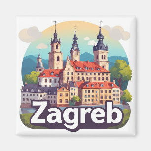 Aimant Zagreb Croatie Vieille Ville Histoire Architecture