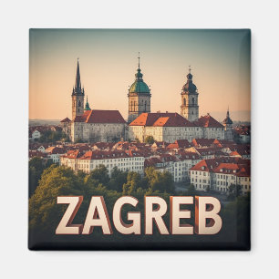 Aimant Zagreb Croatie Vieille Ville Histoire Architecture