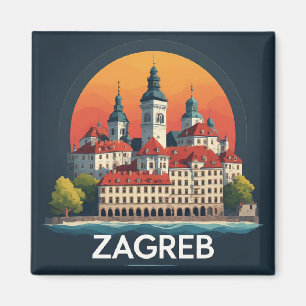 Aimant Zagreb Croatie Vieille Ville Histoire Architecture