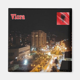 Aimant zAL003 VLORË NUIT Albanie, Réfrigérateur