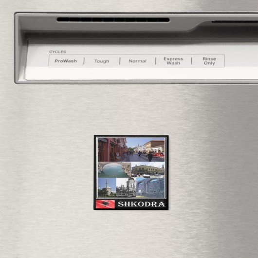 Aimant zAL007 SHKODËR Mosaic Albanie, Fridge (In Situ (Lave-vaisselle))