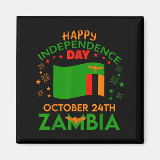 Aimant Zambie 61e anniversaire de l'indépendance Fierté z