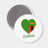 Aimant Zambie - Coeur du drapeau (Recto/Verso)