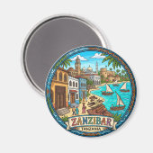 Aimant Zanzibar Tanzanie (Recto/Verso)