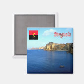 Aimant zAO005 BENGUELA, Angola, Plage de Coatinha, Réfrig (Recto/Verso)