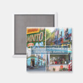 Aimant zAR004 BUENOS AIRES, Mosaïque, Réfrigérateur (Recto/Verso)