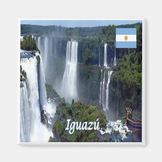 Aimant zAR029 IGUAZU FALLS, Argentine, Amérique, Fridge (Devant)