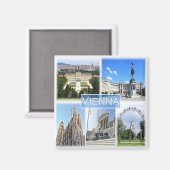 Aimant zAT005 VIENNA, Autriche, Europe, Fridge (Recto/Verso)