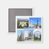 Aimant zAT005 VIENNA, Autriche, Europe, Fridge (Recto/Verso)