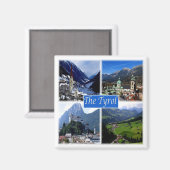 Aimant zAT007 LE TYROL AUTRICHIEN, Autriche, Frigo (Recto/Verso)