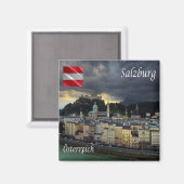 Aimant zAT013 SALZBURG Autriche - Frigo (Recto/Verso)