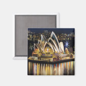 Aimant zAU003 SYDNEY, OPÉRA HOUSE, Australie, Frigo (Recto/Verso)