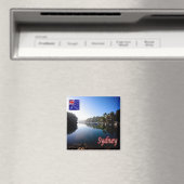 Aimant zAU021 SYDNEY, Baie, Australie, Océanie, Fridge (In Situ (Lave-vaisselle))