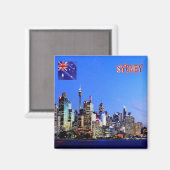 Aimant zAU029 SYDNEY, Australie, Océanie, Fridge (Recto/Verso)