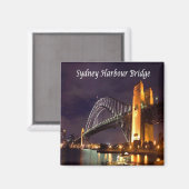 Aimant zAU034 SYDNEY, PONT DU PORT, Australie, Fridge (Recto/Verso)