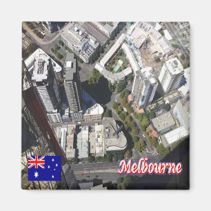 Aimant zAU040 MELBOURNE, Australie, Océanie, Frigo