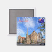 Aimant zAU085 ADELAIDE, Australie, Océanie, Frigo (Recto/Verso)