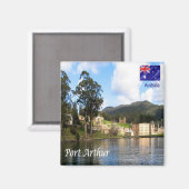 Aimant zAU088 PORT ARTHUR, Australie, Océanie, Fridge (Recto/Verso)