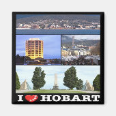 Aimant zAU097 HOBART I Love, Mosaic, Australia, Fridge (Devant)