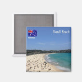 Aimant zAU110 BONDI BEACH, Australie, Océanie, Frigo (Recto/Verso)