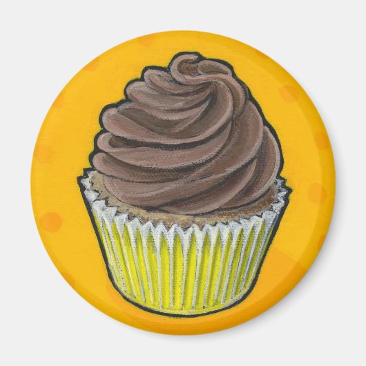 Aimant zazzle cupcake 1 (Devant)