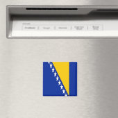 Aimant zBA001 DRAPEAU BOSNIEN, Bosnie-Herzégovine, réfrig (In Situ (Lave-vaisselle))
