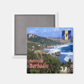 Aimant zBB006 BATHSHEBA, Barbade, Vue aérienne, Frigo (Recto/Verso)