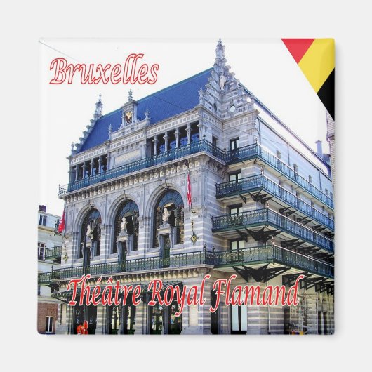 Aimant zBE014 BRUXELLES - Théâtre royal flamand (Devant)