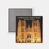 Aimant zBE029 BRUXELLES Cathédrale Saint Michel (Recto/Verso)