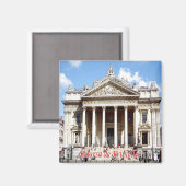 Aimant zBE030 BRUXELLES Bourse Belgique, Réfrigérateur (Recto/Verso)