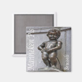 Aimant zBE046 MANNEKEN PIS Bruxelles Bruxelles, Frigo (Recto/Verso)