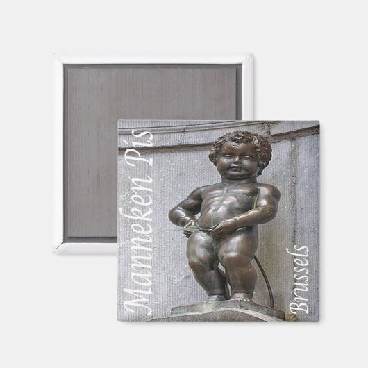 Aimant zBE046 MANNEKEN PIS Bruxelles Bruxelles, Frigo (Recto/Verso)