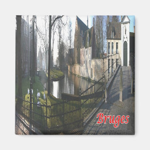 Aimant zBE053 BRUGES Beginenhof, Belgique, Frigo