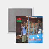 Aimant zBF014 BURKINA FASO, Boutique Burkinabé, Afrique,  (Recto/Verso)