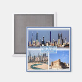 Aimant zBH012 BAHREÏN, Manama, Fort Arad, Asie, Réfrigéra (Recto/Verso)
