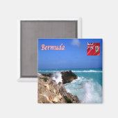 Aimant zBM009 BERMUDA, orage tropicale, réfrigérateur (Recto/Verso)