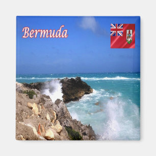 Aimant zBM009 BERMUDA, orage tropicale, réfrigérateur