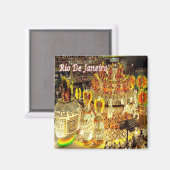 Aimant zBR027 RIO DE JANEIRO, Carnaval, Brésil, Réfrigéra (Recto/Verso)