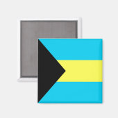 Aimant zBS001 BAHAMAS, Drapeau, Amérique, Réfrigérateur (Recto/Verso)