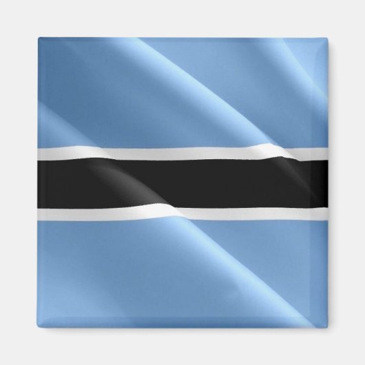 Aimant zBW002 BOTSWANA WAVING DRAPEAU, Afrique, Réfrigéra (Devant)
