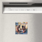 Aimant zBW013 BOTSWANA, BushmenSan, Afrique, Réfrigérateu (In Situ (Lave-vaisselle))